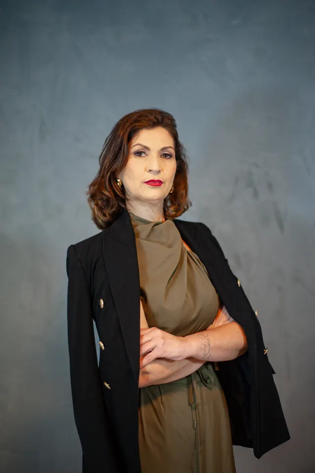 Empresária em retrato de posicionamento
