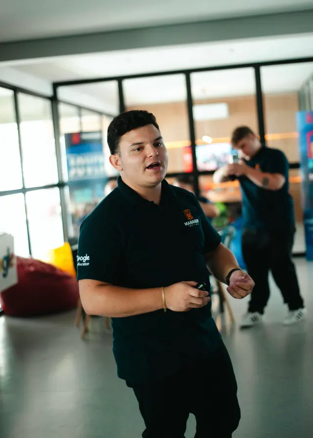 Participante em evento de inovação
